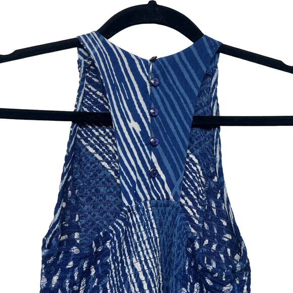 Maxi Dress Womens XS/S Smocked Lightweight Party Event Beachy Coastal Nautical - Picture 9 of 16